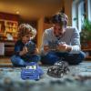 LEXiBOOK, Crosslander® Racing, Remote Control Racing car, Formula 1, up to 10km/h, Light and Sound Effects, Smoke Jet, Remote Control Included, Rechargeable, RC61(lexibook_crosslander_twin)