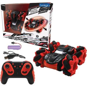 LEXiBOOK, Crosslander® Racing, Remote Control Racing car, Formula 1, up to 10km/h, Light and Sound Effects, Smoke Jet, Remote Control Included, Rechargeable, RC61(Crosslander slide)