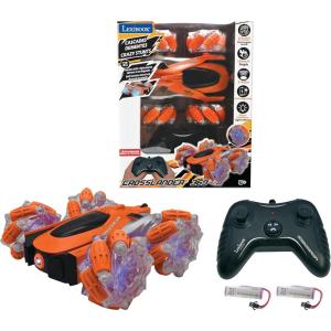 LEXiBOOK, Crosslander® Racing, Remote Control Racing car, Formula 1, up to 10km/h, Light and Sound Effects, Smoke Jet, Remote Control Included, Rechargeable, RC61(Crosslander 360 – Orange/Black)