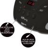 Lexibook iParty – Bluetooth CD Player for Kids – Portable, Multicoloured Light Effects, Microphone Jack, Aux-in Jack, AC or Battery-Operated, Girls, Boys, Black, RCD109BK