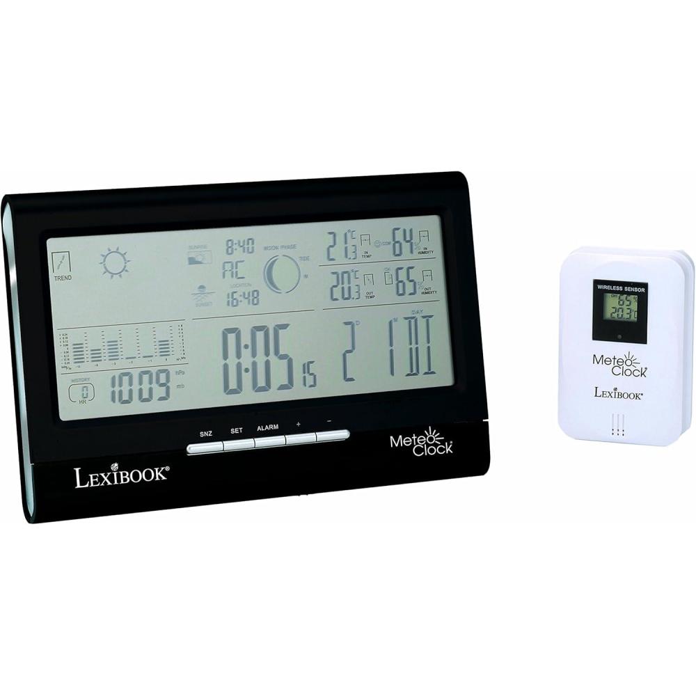image:imageLEXiBOOK Weather Station MeteoClock Full View Weather