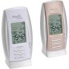 LEXiBOOK MeteoClock Sand and Snow, Animated by Symbols, Super Size, Indoor Temperature Display, Snooze Function, White/Beige, SM840