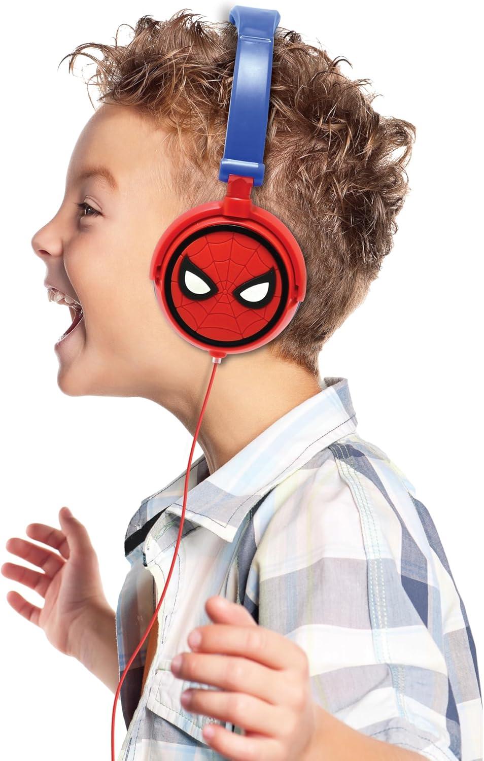 image:imageLEXIBOOK HP015BS Baby Shark NickelodeonStereo Headphone Kids Safe Volume Foldable and Adjustable BlueOrangeSpiderMan