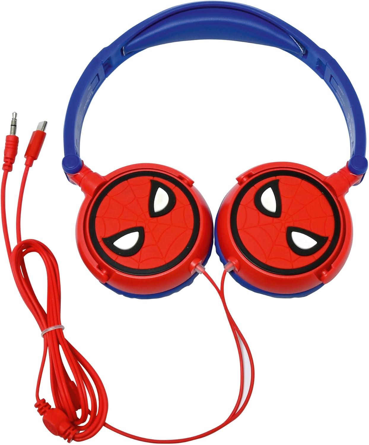 image:imageLEXIBOOK HP015BS Baby Shark NickelodeonStereo Headphone Kids Safe Volume Foldable and Adjustable BlueOrangeSpiderMan