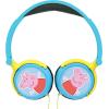 LEXIBOOK HP015BS Baby Shark Nickelodeon-Stereo Headphone, Kids Safe Volume, Foldable and Adjustable, Blue/Orange(Peppa Pig)