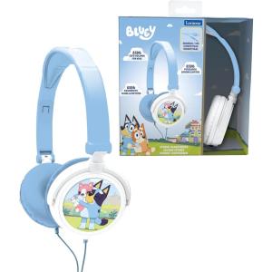 LEXIBOOK HP015BS Baby Shark Nickelodeon-Stereo Headphone, Kids Safe Volume, Foldable and Adjustable, Blue/Orange(Bluey)