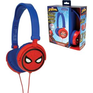 LEXIBOOK HP015BS Baby Shark Nickelodeon-Stereo Headphone, Kids Safe Volume, Foldable and Adjustable, Blue/Orange(Spider-Man)