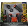 LEXiBOOK, Dinosaur, Adventurer Set for Children, Walkie-Talkies 120m, Binoculars, Compass, Torchlight, Grey/Orange, RPTW12DINO