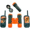 LEXiBOOK, Dinosaur, Adventurer Set for Children, Walkie-Talkies 120m, Binoculars, Compass, Torchlight, Grey/Orange, RPTW12DINO