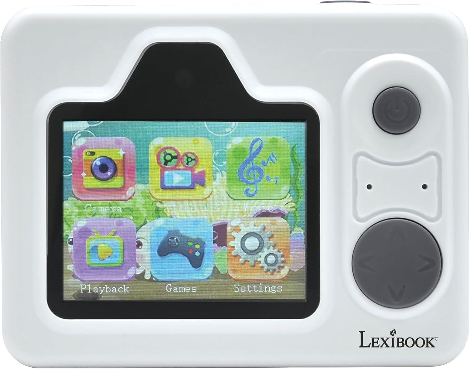image:imageLexibook StarCAM Print HD Camera with Instant Printer Photo Video Selfie Music and Games Functions Customisation kit and 32GB SD Card Included White DJ160